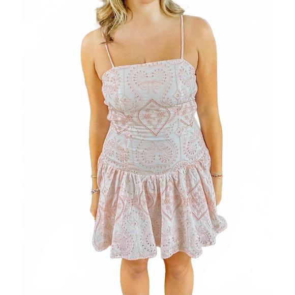 LILBELLE CHARLOTTE Dresses & Skirts - NEW LILBELLE CHARLOTTE lakin eyelet dropwaist mini dress in pink